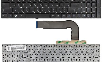 Клавиатура для ноутбука Samsung (Q530) Black, (No Frame), RU
