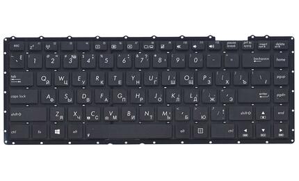 Клавиатура для ноутбука Asus (X451, X451CA) Black, (No Frame), RU - фото 2
