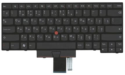 Клавиатура для ноутбука Lenovo ThinkPad Edge (E430, E430C, E435), с указателем (Point Stick) Black, RU - фото 2