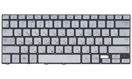 Клавиатура для ноутбука Samsung (740U3E, NP740U3E) с подсветкой (Light), Silver, (No Frame), RU - фото 2