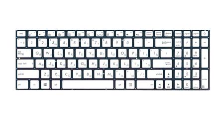 Клавиатура для ноутбука Asus (N541) Silver, (No Frame) RU - фото 2