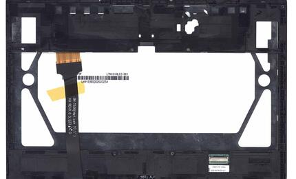 Матрица с тачскрином (модуль) для Samsung Galaxy Tab 4 10.1 SM-T530 черный с рамкой - фото 2