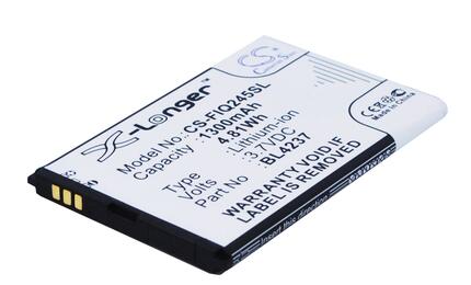 Аккумуляторная батарея для Fly CS-FIQ245SL IQ245 3.7V White 1300mAh 4.81Wh