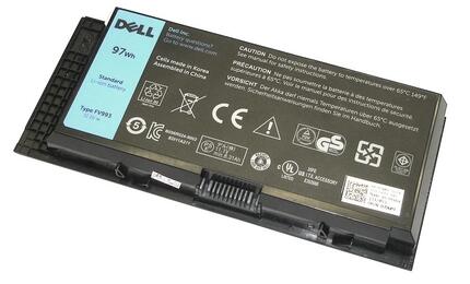 Усиленная аккумуляторная батарея для ноутбука Dell FV993 Precision M4600 11.1V Black 8310mAh Orig