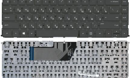 Клавиатура для ноутбука HP Envy 4-1000, Envy 6-1000, Sleekbook 6-1000 Black, (No Frame) RU