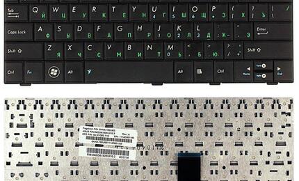 Клавиатура для ноутбука Asus EEE PC (1001HA) Black, RU