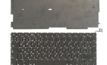 Клавиатура для ноутбука Apple MacBook Pro (A1278) Black, (No Frame), RU - фото 4