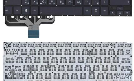 Клавиатура для ноутбука Asus ZenBook UX301 с подсветкой (Light), Black, (No Frame) RU