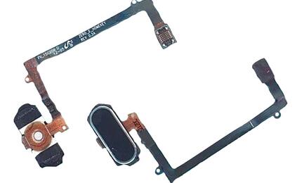 Кнопка HOME в сборе с механизмом и шлейфом для Samsung Galaxy S6 Edge SM-G925F черная