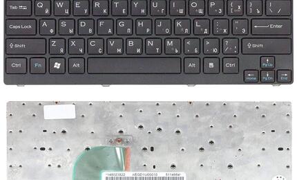 Клавиатура для Sony Vaio (VGN-CR) Black, (Black Frame) RU