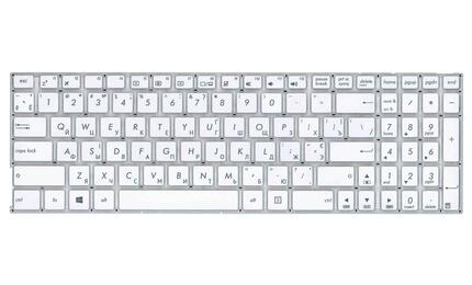 Клавиатура для ноутбука Asus (X756) White, (No Frame), RU горизонтальный Enter - фото 2