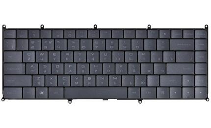 Клавиатура для ноутбука Dell Adamo (13) Black, RU - фото 2