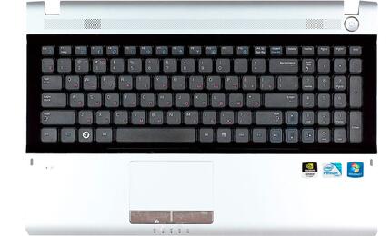 Клавиатура для ноутбука Samsung (RV511) Black, (Gray TopCase), RU