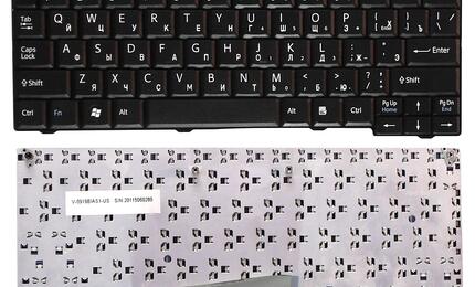 Клавиатура для ноутбука Sony Vaio (VPC-M) Black, RU