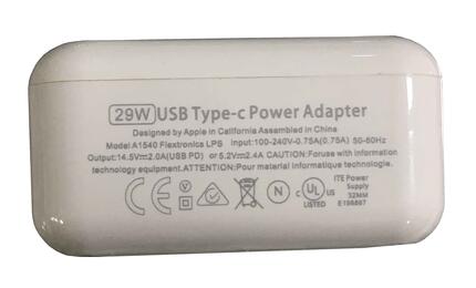 Блок питания для ноутбука Apple 29W 14.5V 4A USB Type-C MJ262LL/A OEM - фото 2