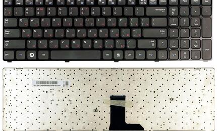 Клавиатура для ноутбука Samsung (R780) Black, (Black Frame), RU