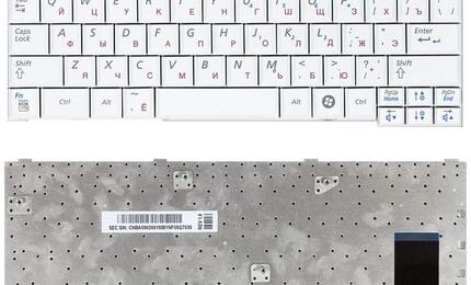Клавиатура для ноутбука Samsung (Q68, Q70) White RU