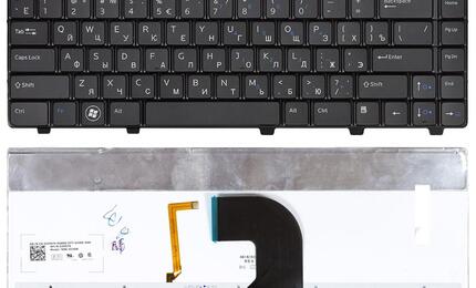 Клавиатура для ноутбука Dell Vostro (3300, 3400, 3500) Black, Light, RU