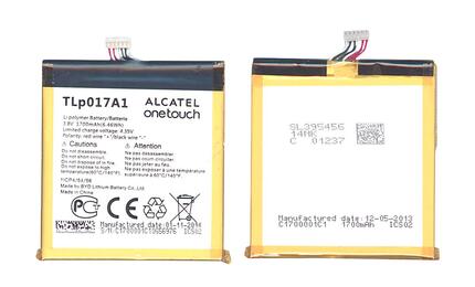 Аккумуляторная батарея для смартфона Alcatel TLp017A1 One Touch Idol mini 3.8V White 1700mAh 6.46Wh