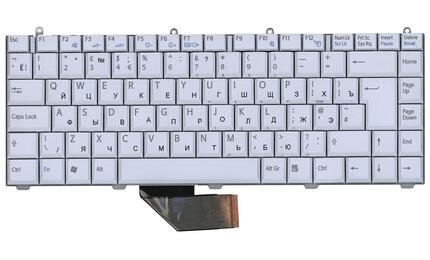 Клавиатура для ноутбука Sony Vaio (VGN-FS) White, RU - фото 2