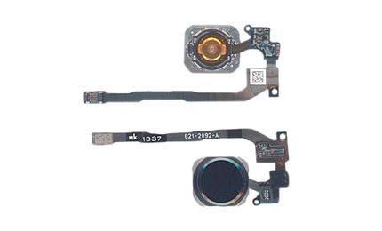 Кнопка HOME в сборе с механизмом и шлейфом для iPhone 5S черная