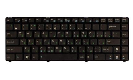 Клавиатура для ноутбука Asus (UL20, UL20A, UL20FT) Black, (Black Frame) RU - фото 2