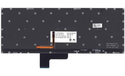 Клавиатура для ноутбука Lenovo IdeaPad (Yoga 2) с подсветкой (Light), Black, (No Frame), RU - фото 3