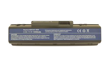 Усиленная аккумуляторная батарея для ноутбука Acer AS07A31 Aspire 2930 11.1V Black 10400mAh OEM Усиленная аккумуляторная батарея для ноутбука Acer AS07A31 Aspire 2930 11.1V Black 10400mAh OEM