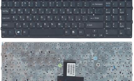 Клавиатура для ноутбука Sony Vaio (VPC-EB) Black, (No Frame) RU
