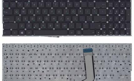Клавиатура для ноутбука Asus (X756) Black, (No Frame), RU горизонтальный Enter