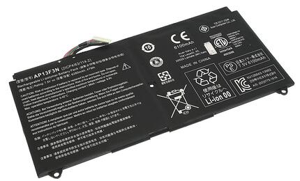 Аккумуляторная батарея для ноутбука Acer AP13F3N Aspire S7-392 7.5V Black 6250mAh Orig Аккумуляторная батарея для ноутбука Acer AP13F3N Aspire S7-392 7.5V Black 6250mAh Orig