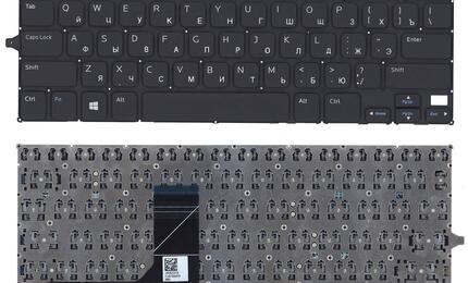 Клавиатура для ноутбука Dell Inspiron (11-3147) Black, (No Frame), RU