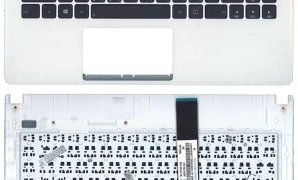 Клавиатура для ноутбука Asus VivoBook (X401U) Black, (White TopCase), RU