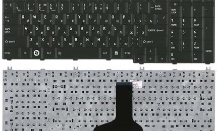 Клавиатура для ноутбука Toshiba Satellite (C650, L650) Black, Glossy, RU