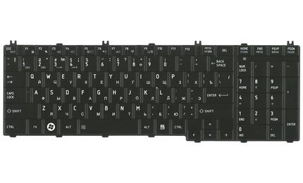 Клавиатура для ноутбука Toshiba Satellite (C650, L650) Black, Glossy, RU - фото 2