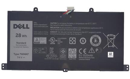 Аккумуляторная батарея для планшета Dell 7WMM7 Venue 11 Pro 7.4V Black 3520mAh Orig