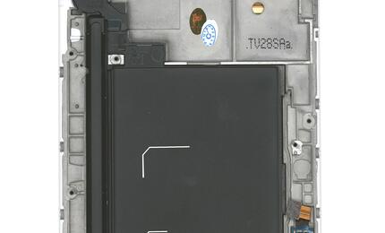 Матрица с тачскрином (модуль) для Samsung Galaxy Note 1 GT-N7000 белый с рамкой