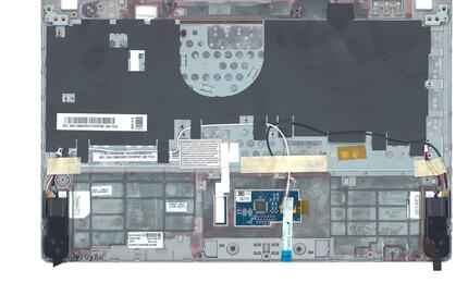 Клавиатура для ноутбука Samsung (NP350U2B) Black, (Silver TopCase), RU - фото 3