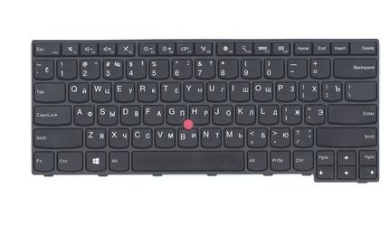 Клавиатура для ноутбука Lenovo ThinkPad (E450) с указателем (Point Stick), Black, (Black Frame), RU - фото 2