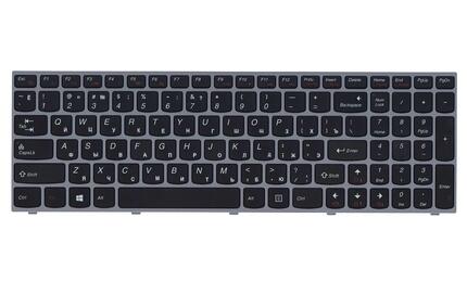 Клавиатура для ноутбука Lenovo IdeaPad (B5400, M5400) Black, (Silver Frame), RU - фото 2