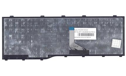Клавиатура для ноутбука Fujitsu LifeBook (AH532, NH532) Black, (Black Frame), RU (горизонтальный энтер) - фото 3