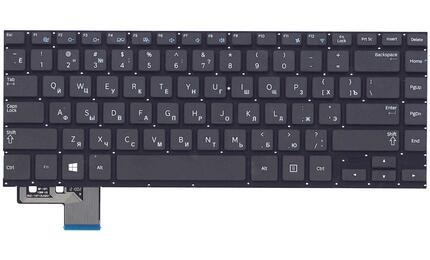 Клавиатура для ноутбука Samsung (535U4С, 530U4C, 530U4B) Black, (No Frame), RU - фото 2