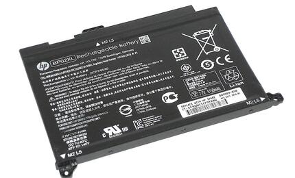 Аккумуляторная батарея для ноутбука HP BP02XL 15-au 7.7V Black 5300mAh Orig Аккумуляторная батарея для ноутбука HP BP02XL 15-au 7.7V Black 5300mAh Orig
