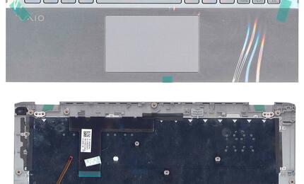 Клавиатура для ноутбука Sony Vaio (SVP11) Silver, (Silver TopCase), RU