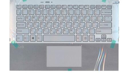 Клавиатура для ноутбука Sony Vaio (SVP11) Silver, (Silver TopCase), RU - фото 2