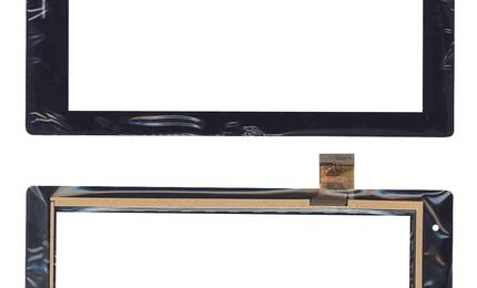 Тачскрин (Сенсорное стекло) для планшета TPT-070-360 черный для Megafon Login 3 (Мегафон Логин 3). Габариты 113 х 186, Шлейф: TPT-070-360 FHX FL-070-290