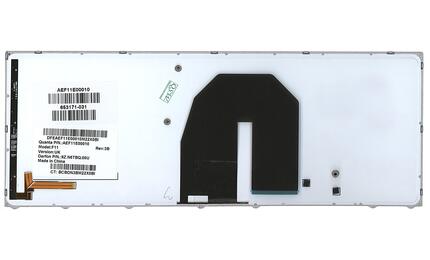 Клавиатура для ноутбука HP ProBook (5330M) с подсветкой (Light), Black, (Silver Frame) RU - фото 3