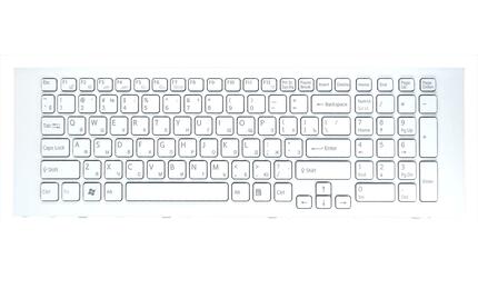 Клавиатура для ноутбука Sony Vaio (VPC-EJ) White, (White Frame), RU - фото 2