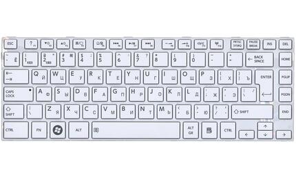 Клавиатура Toshiba Satellite (C800, L800, L805, L830, L835, M800, M805) White, (White Frame) RU - фото 2