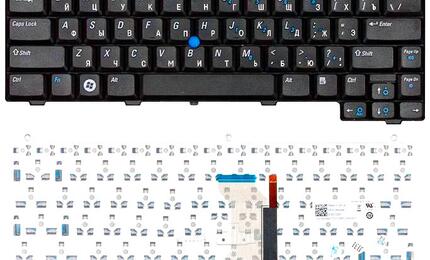 Клавиатура для ноутбука Dell Latitude (D420, D430), с указателем (Point Stick) Black, RU